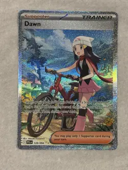 Pokemon Dawn Full Art Trainer Supporter Holo Me02 Phantasmal Flames 129/094 SIR - Image 1