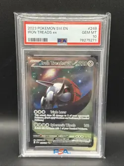 Pokemon 2023 Scarlet & Violet Iron Treads EX SAR #248/198 PSA 10 - Image 1