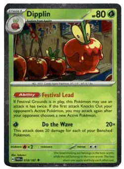 Pokemon Dipplin 018/167 Cosmo Holo Promo NM - Image 1