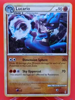 Lucario Holo 14/95 HGSS Call of Legends Near Mint Pokemon TCG - Image 1