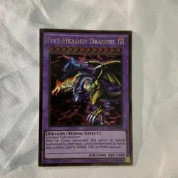 Yugioh Five-Headed Dragon PGL2-EN078 1st Edition Gold Rare Holo - NM - Image 2
