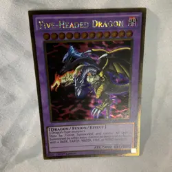 Yugioh Five-Headed Dragon PGL2-EN078 1st Edition Gold Rare Holo - NM - Image 4