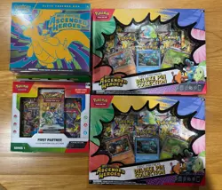 Pokemon ETB Ascended Heroes Deluxe Pin Collection x2 + First Partner Pack Sealed - Image 1