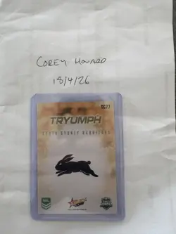 2026 Select Nrl League Heroes Tryumph Gold ( TG77) SOUTH SYDNEY RABBITOHS 78/80 - Image 3