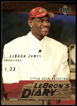 2003-04 Upper Deck #LJ5 LeBron James LeBron's Diary - Image 1