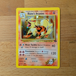 Blaine's Arcanine Gym Challenge Holo Rare Pokemon Card 1/132 - Ungraded - Image 1