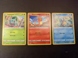 Pokemon Cards - Starters Bundle - NM/M - Bulbasaur, Charmander And Squirtle - Image 1