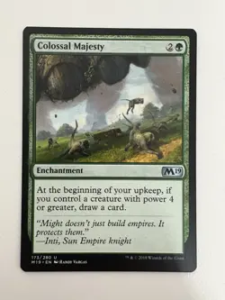 Colossal Majesty MTG Magic the Gathering Card NM Near Mint M19 - Image 1