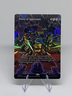 Waves of Aggression Borderless Teenage Mutant Ninja Turtles Source Material FOIL - Image 1