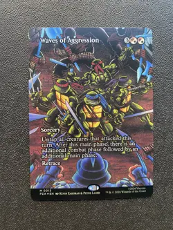 Waves of Aggression Borderless Teenage Mutant Ninja Turtles Source Material FOIL - Image 2