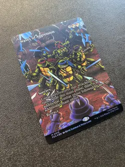 Waves of Aggression Borderless Teenage Mutant Ninja Turtles Source Material FOIL - Image 3
