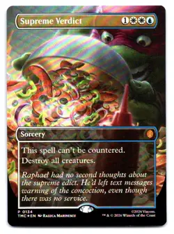 MTG Supreme Verdict (Borderless) Foil P Commander: Teenage Mutant Ninja Turtles - Image 1