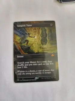 MTG Magic FOIL Vampiric Tutor Borderless 430 Dominaria Remastered NM - Image 1