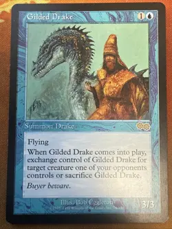 Mtg Gilded Drake Urzas Saga. NM - Image 1