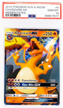 Charizard GX Hidden Fates 9/68 PSA 10 Pokemon GEM MINT 10 - Image 1