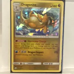 Pokemon TCG Dragonite 151/236 Unified Minds Rare Holo Stage 2 160 HP English - Image 1