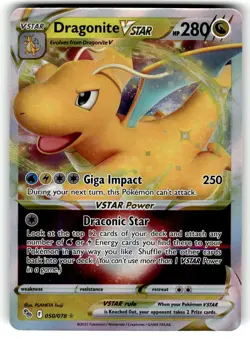 Dragonite VSTAR Ultra Rare Pokemon GO 050/078 NM - Image 1