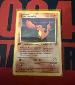 Wizards of the Coast Charmander 40 HP Pokemon TCG Team Rocket 50/82 1st Edition - Image 1