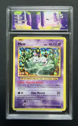 Carte pokemon Mew Holo 53/108 XY Evolutions CollectAura 9.5 Mint FR 2016 - Image 1