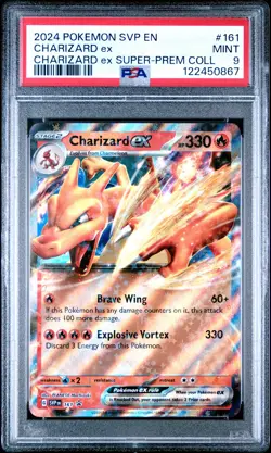 2024 POKEMON SVP EN-SV BLACK STAR PROMO #161 CHARIZARD EX PSA 9 - Image 1