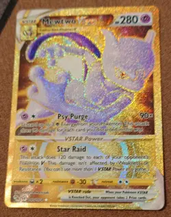 Mewtwo VSTAR 086/078 Gold Rare Holo - Pokemon Go - Nm/Mint - Image 1