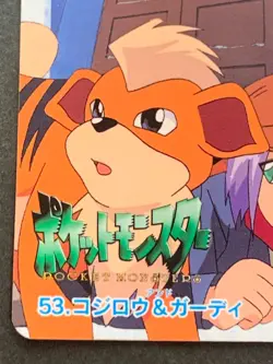 Pokemon Carddass James & Growlithe NO.53 Anime collection Pokemon TCG Japanese - Image 5