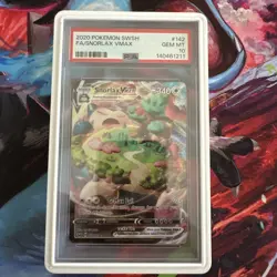 2020 POKEMON SWORD & SHIELD #142 FULL ART/SNORLAX VMAX PSA 10 - Image 1
