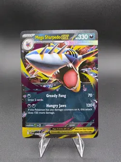 Mega Sharpedo ex 061/094 Double Rare Phantasmal Flames Pokemon Near Mint - Image 1