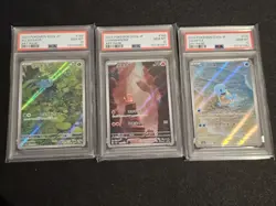 Pokemon 151 Bulbasaur Charmander Squirtle SEQUENTIAL PSA10 AR Japanese SV2a - Image 1