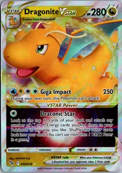 Dragonite VSTAR Ultra Rare Pokemon GO 050/078 NM Pokemon - Image 1