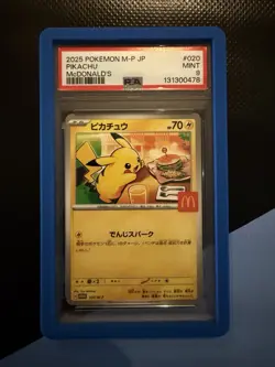 2025 Pikachu “Burgerchu” - (JP) McDonald’s Promo #20 PSA 9 MINT Pokemon - Image 1