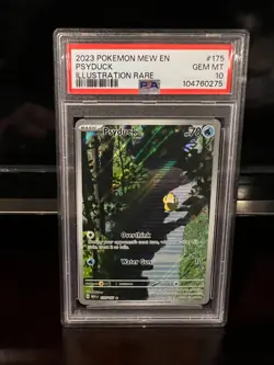 2023 Psyduck Pokemon MEW EN Illustration 175/165 PSA 10 - Image 1