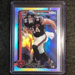 2025 Topps Chrome Football COLSTON LOVELAND Rookie Base Refractor #345 - Image 1