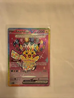 Pikachu EX SIR 277/217 Ascended Heroes Set TCG Pokemon Rare NM Holo Chase Card - Image 1