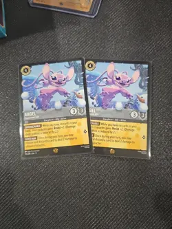 Disney Lorcana Winter Spell Legendary 191/204 Angel Experiment 624 NM (2 Cards) - Image 1