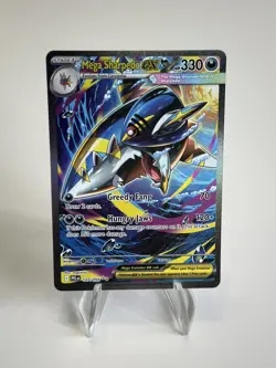 Mega Sharpedo EX 127/094 (SIR) Phantasmal Flames Pokemon Trading Card Game TGC - Image 1