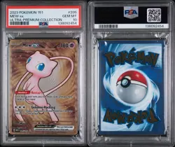 Mew ex - (151 Metal Card) 205/165 Sv: 151 Promo PSA 10 - Image 3