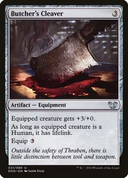 1x Butcher's Cleaver NM Eng MTG - Blessed Vs Cursed - Image 1