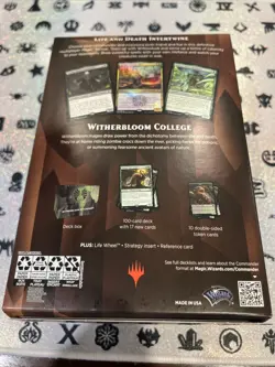 MTG - Strixhaven: School of Mages Witherbloom Witchcraft Commander Deck SEALED 630509959020 - Image 5