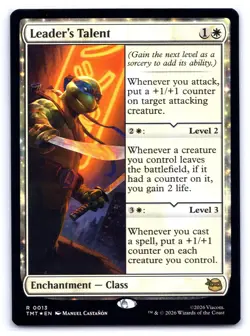 MTG Leader's Talent Foil R Teenage Mutant Ninja Turtles (TMT) 13 NM Magic - Image 1