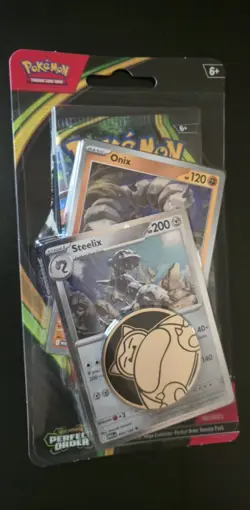 Pokemon TCG - Perfect Order - Onix Steelix Promo - Blister Pack - New/Sealed - Image 1