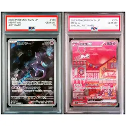 PSA 10 Mewtwo AR Mew SAR Set 183-205/165 SV2a 151Pokemon Card Japanese - Image 1