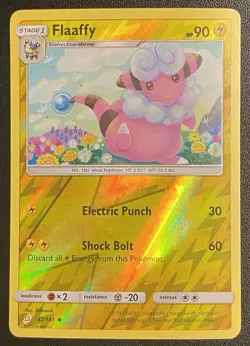 Flaaffy Reverse Holo Uncommon 42/181 Pokemon TCG Sun & Moon Team Up NM Free Ship - Image 1