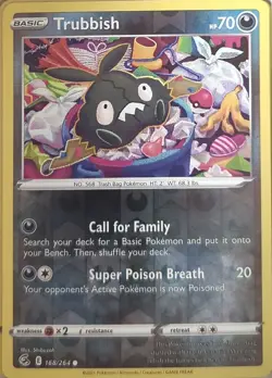 Pokemon Fusion Strike Trubbish 168/264 C NM - Image 1