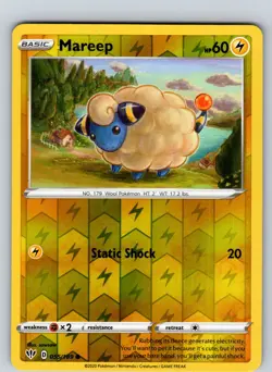 Mareep 55/189 2020 Darkness Ablaze Reverse Holo Common - Image 1