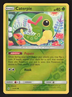 Caterpie 2/214 Reverse Holo Pokemon SM - Unbroken Bonds - Image 1
