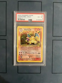 Charizard Base Set 2 #4 2000 Pokemon Holo PSA 6 - Image 1