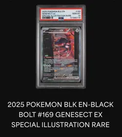 2025 Pokemon BLK EN Genesect Ex Special Illustration Rare 169/086 PSA 10 - Image 1
