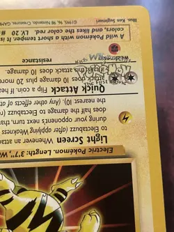 Electabuzz Pokemon Black Star Promo WB The First Movie "Inverted Stamp Error"-NM - Image 4