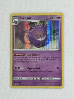 Gengar 085/202 Holo Rare Sword & Shield Pokemon Holo NM - Image 1